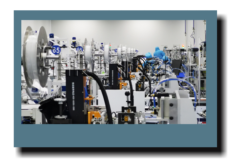 百乐博blbUV喷码机与一次性口罩机组合出产线